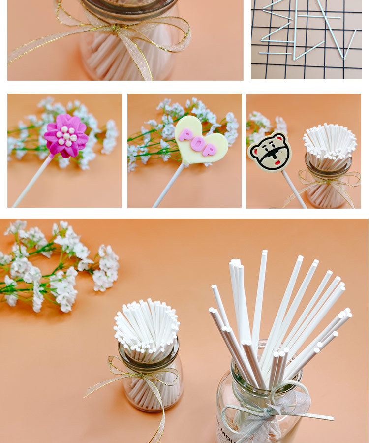 DIY baking starry sky lollipop paper sticks, candy stick paper sticks, cake sticks, solid pear syrup paper sticks, food grade pic 14