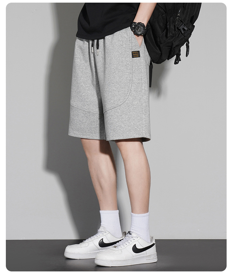 短裤男款夏季纯棉300g沙滩五分裤2023宽松潮流休闲运动裤篮球裤子详情15