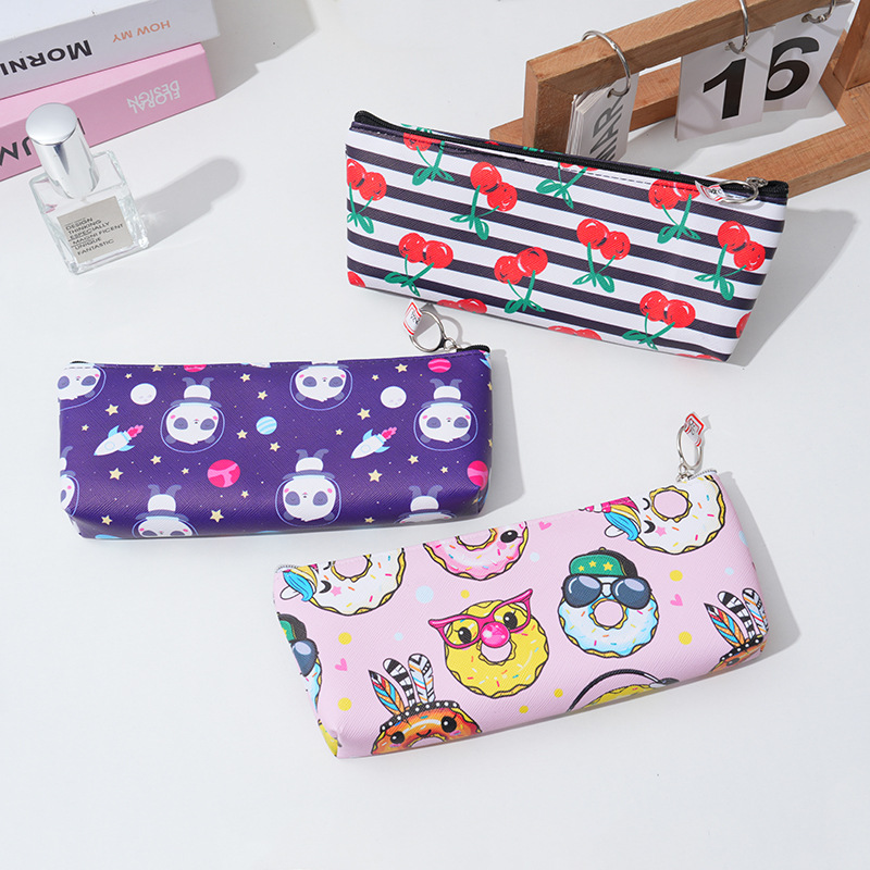 Factory direct sales of new large-capacity, simple candy color, girlish texture, transparent, high-end, ins Japanese style for primary and secondary school students pic 3