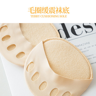 2023新款半脚吊带袜子冰丝船袜新款隐形半掌袜不掉跟无跟袜子女厂家直发详情6