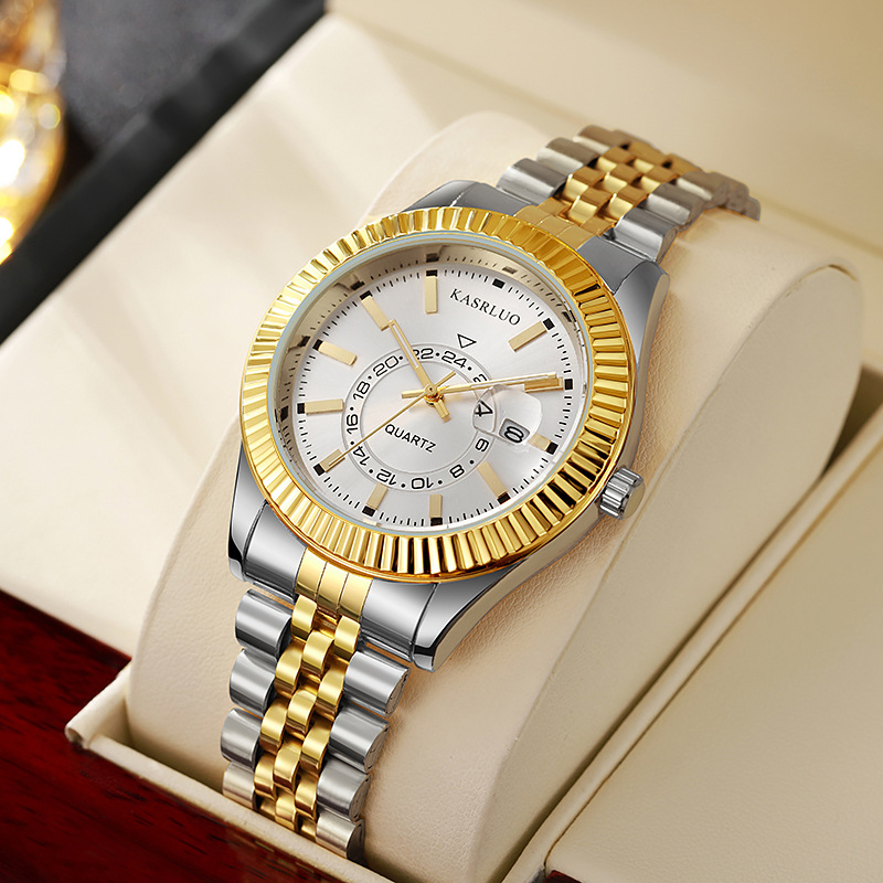 2023跨境电商手表 厂家批发夜光防水钢带手表男士劳系手表时尚详情5