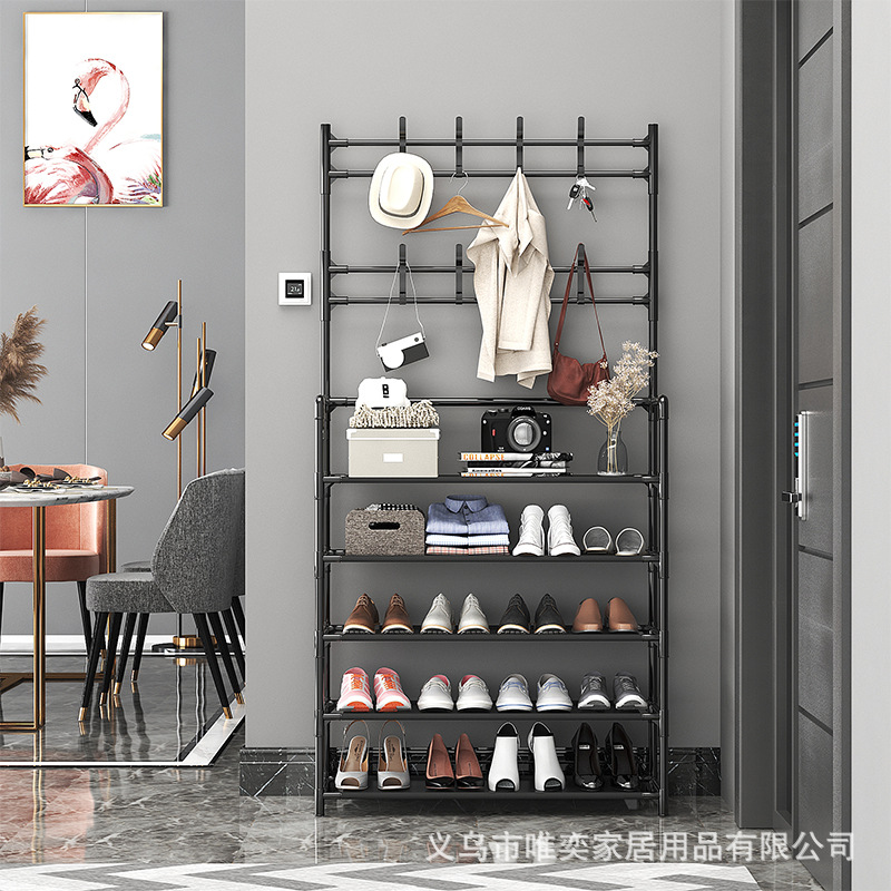 简易多层快速组装鞋架子家用门口宿舍省空间收纳柜经济型置物架详情2