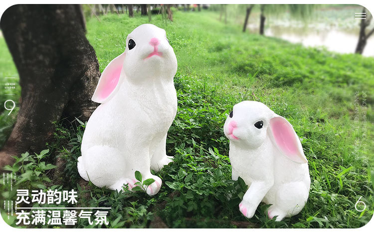 Outdoor illuminated simulation animal lights, courtyard rabbit and squirrel lights, garden and courtyard decoration solar-shaped lights pic 11