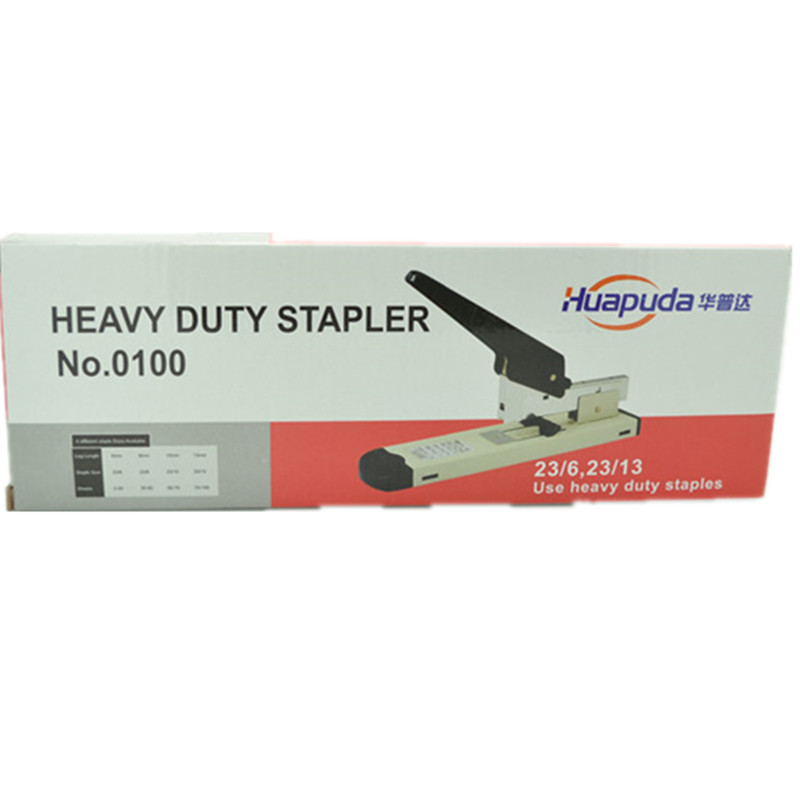 Cross-border exclusive Huapuda 100 heavy-duty stapler, 120-page stapler, thickened stapler, 23/13 stapler pic 3
