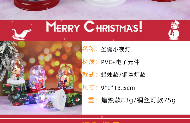 New Christmas decorative items: LED lights for the elderly, snowmen, night lights, pendants, and creative Christmas gifts pic 2