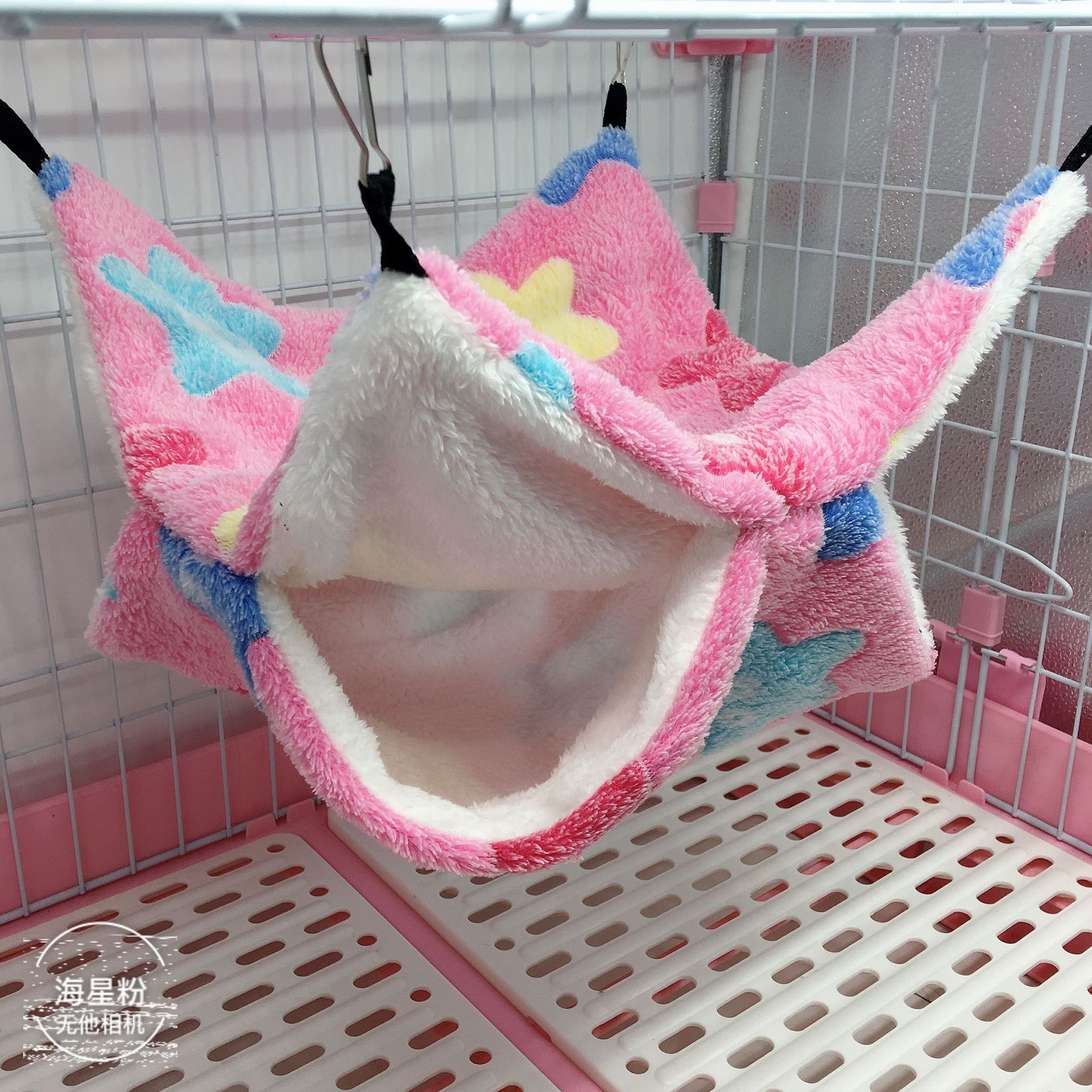 蜜袋鼯保暖双层夹层吊床小宠吊床悬挂式松鼠睡袋宠物用品仓鼠吊床详情15