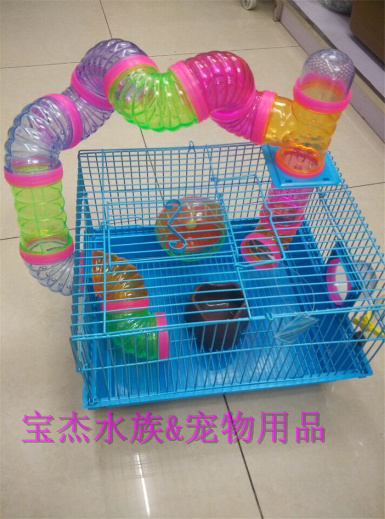 龙猫笼子 三层笼 豚鼠笼 仓鼠 松鼠笼子大号抽盘式龙猫标笼详情10