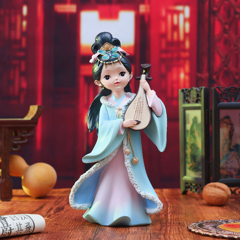 国潮古风少女心桌面摆件创意四大美女宫廷手办送朋友闺蜜生日礼物详情7