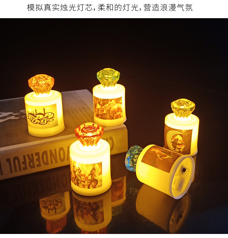 Spiral candle-shaped proposal electronic candle decorative handicrafts and ornaments pic 11