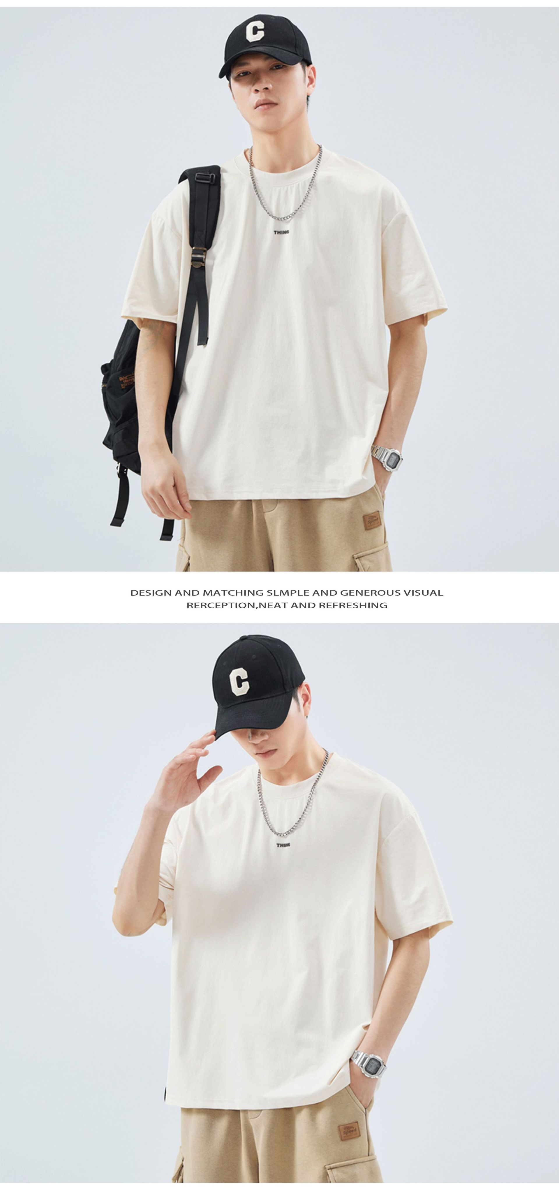 冰丝速干短袖t恤男夏季轻薄透气户外运动宽松圆领印花速干衣体恤详情6