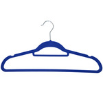 特价优惠黑色植绒衣架 黑色塑料磨砂衣架服装店高档衣架工厂批发详情2