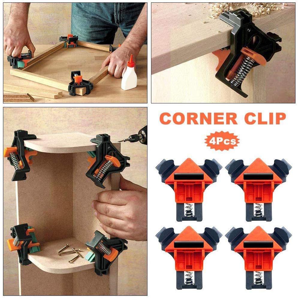90-degree aluminum alloy single handle woodworking right-angle clamp, Angle clamp, woodworking tools, woodworking clamp pic 3