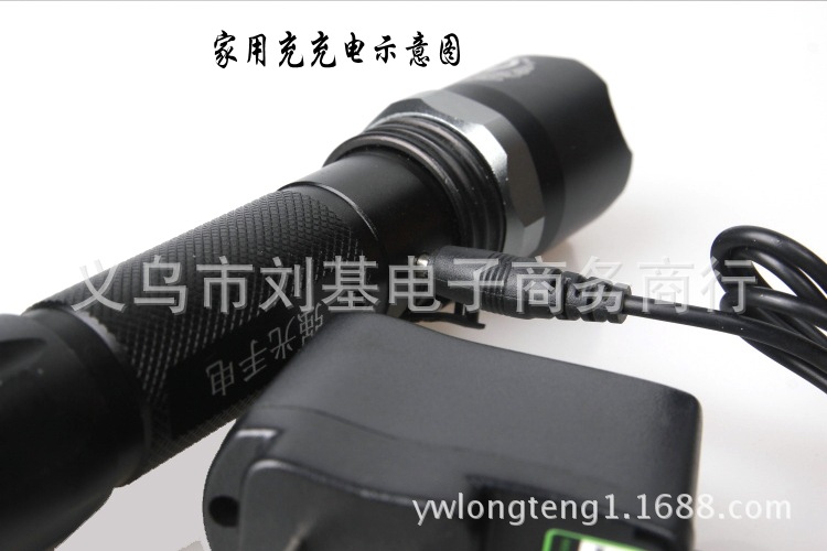充电手电筒 强光手电筒 CREE 旋转变焦 LED远射聚光调焦礼盒套装 pic 19
