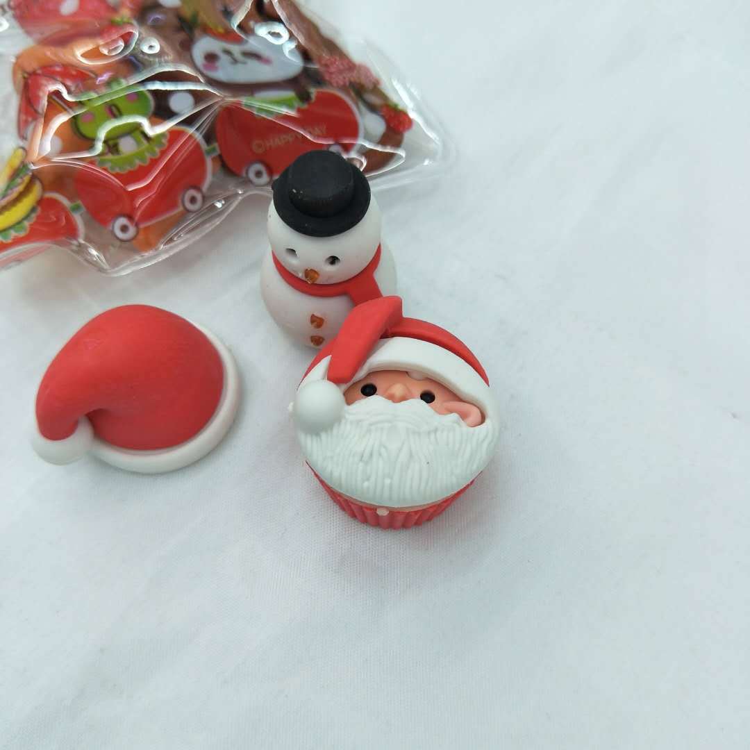 厂家定做小咕咚拉链袋装 圣诞小人帽子靴子造型套装学生奖品批发详情6