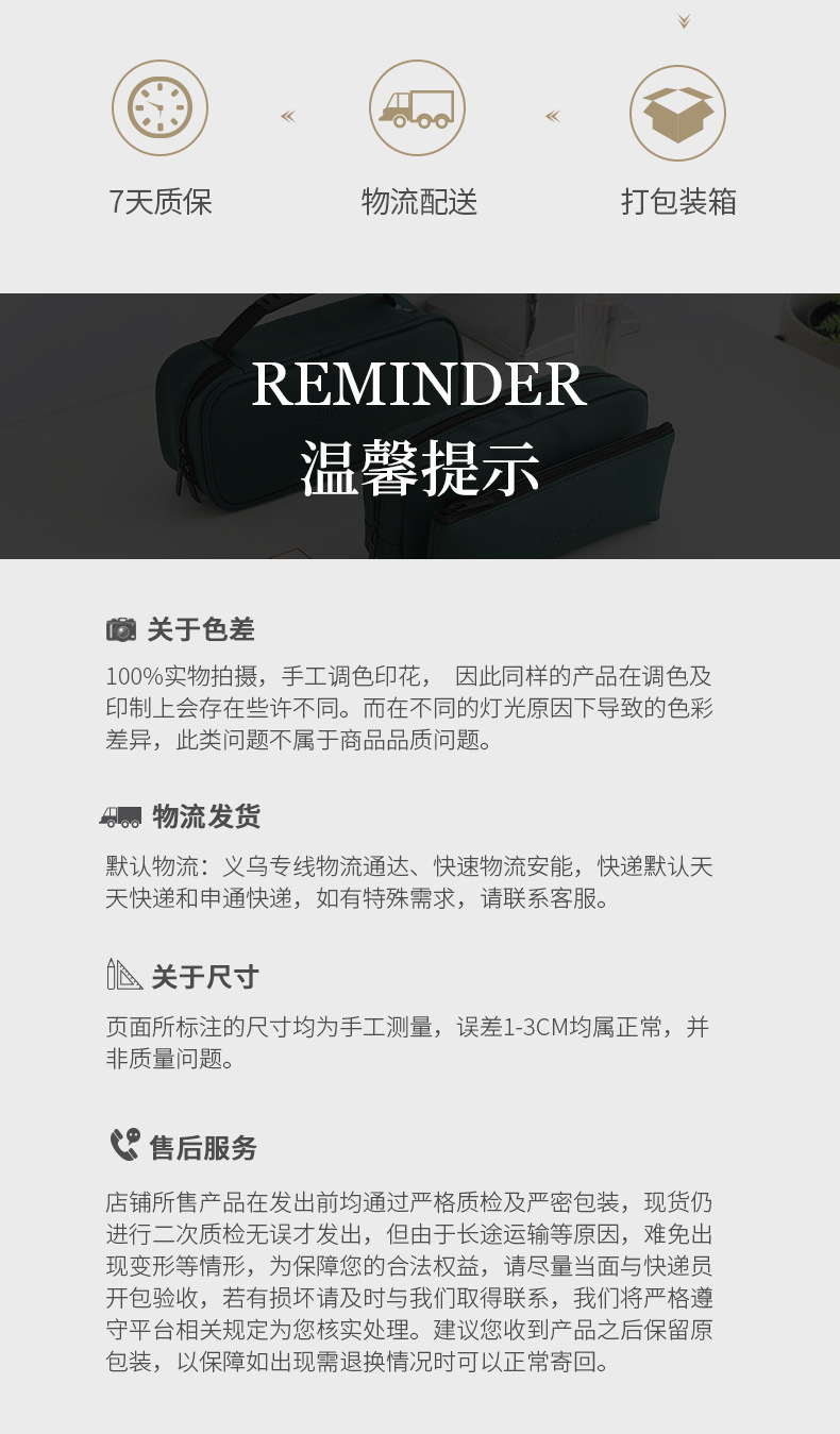 Travel seven-piece set storage bags, thickened luggage and clothing classification and organization storage bags for business trips and travels, wholesale from manufacturers pic 40