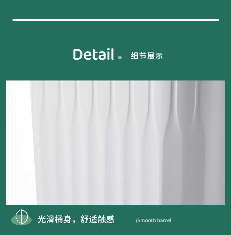 G468-708-709 Kitchen trash can wall-mounted, household covered toilet, bathroom, living room, wastebasket, kitchen waste hanging type pic 14