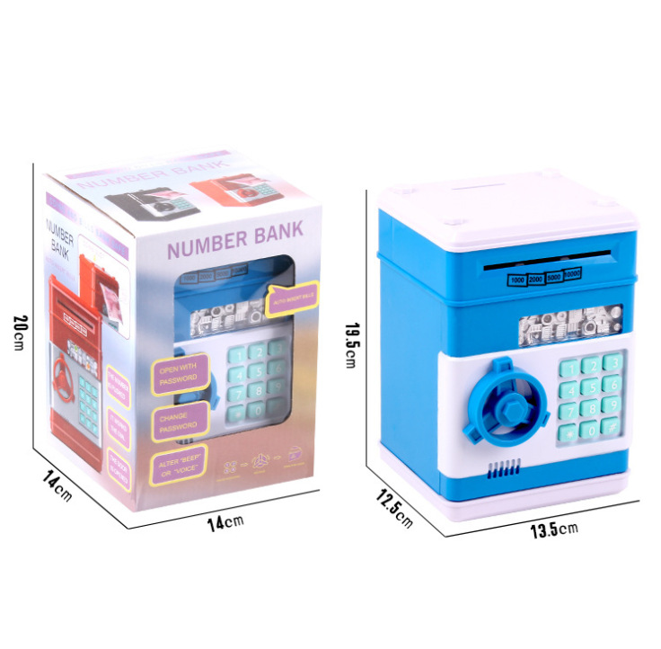 Creative and personalized smart cartoon password lock piggy bank pic 3