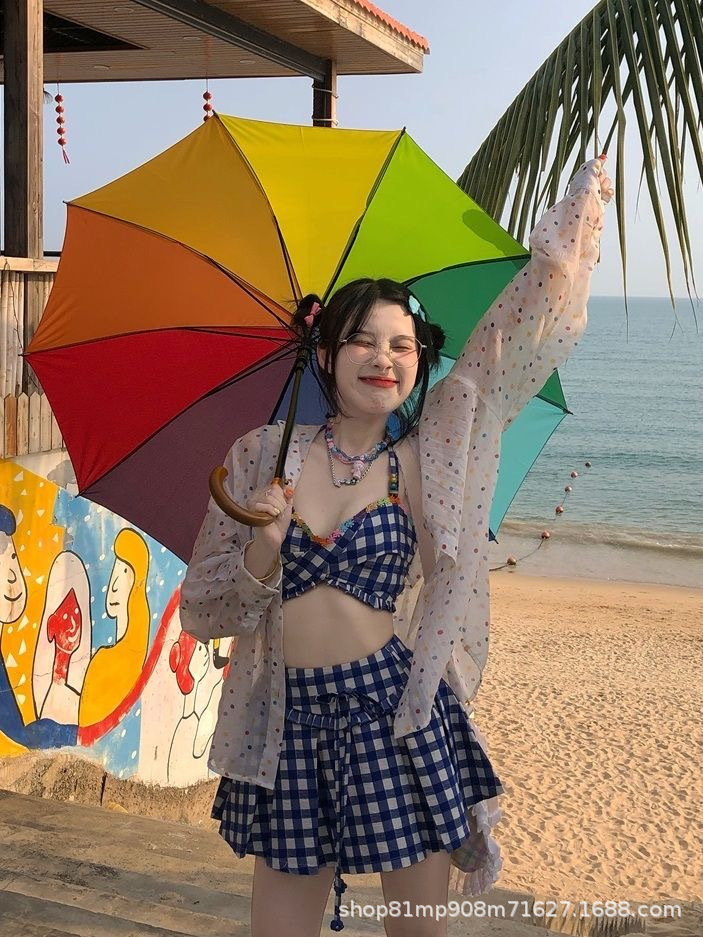 Korean chic colorful polka dot slit tie sun-protective shirt for women, lapel loose casual long-sleeved shirt for women pic 7