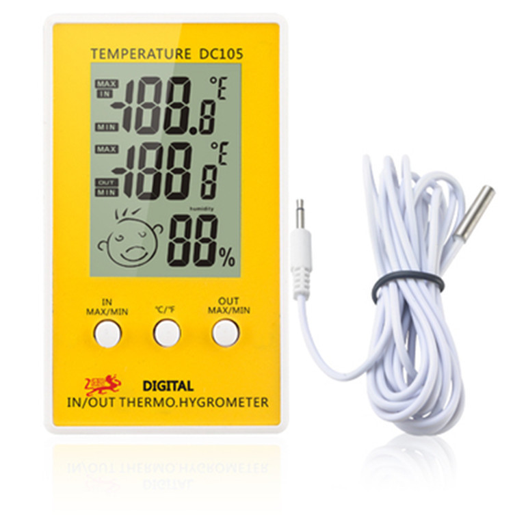 The DC-105 indoor and outdoor thermometer, hygrometer, electronic thermometer, electronic thermometer, and thermometer are available in four colors pic 3