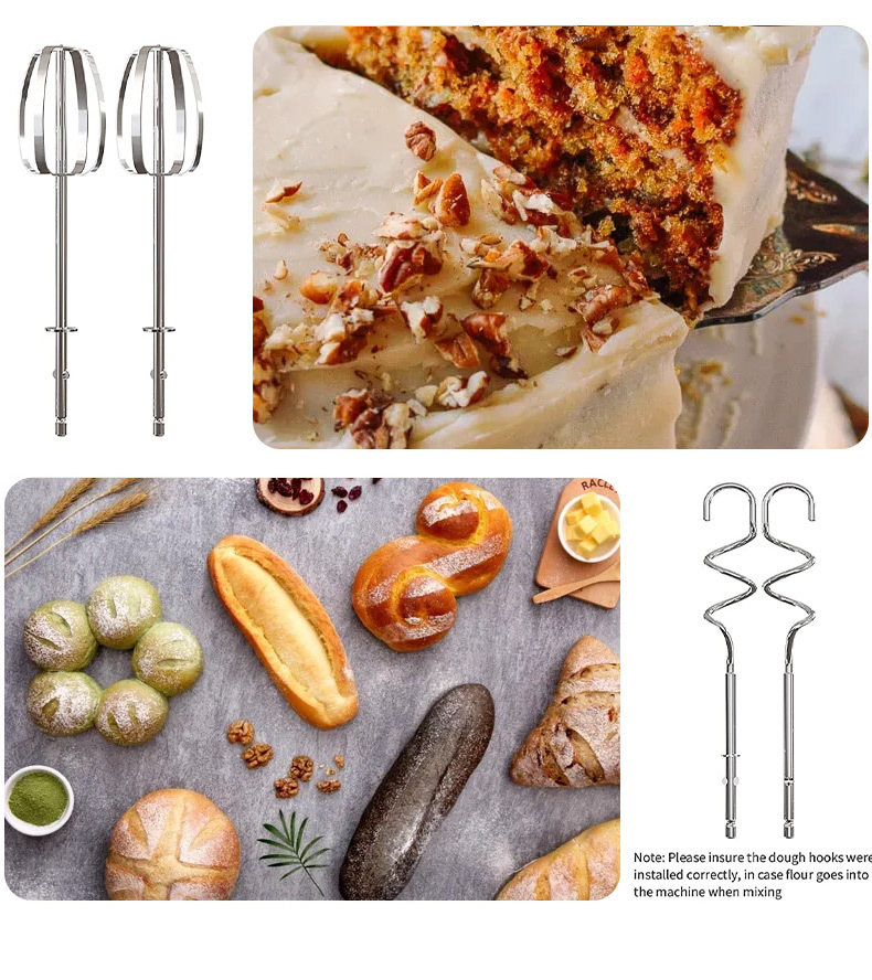 SOKANY6662 Cross-border desktop electric egg beater, export handheld egg beater, home baking, cream beating and stirring pic 6