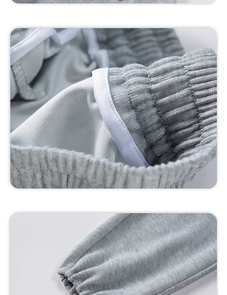 2022 Autumn new collection: Solid-color knitted sweatpants for men, drawstring tapered casual pants, threaded fabric sports pants for men pic 15