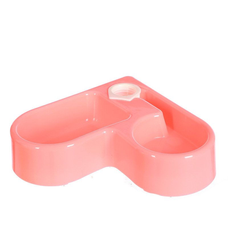 Pet feeder, creative corner automatic water dispenser, multi-functional dual-purpose pet feeding bowl, colorful heart-shaped food utensils pic 6