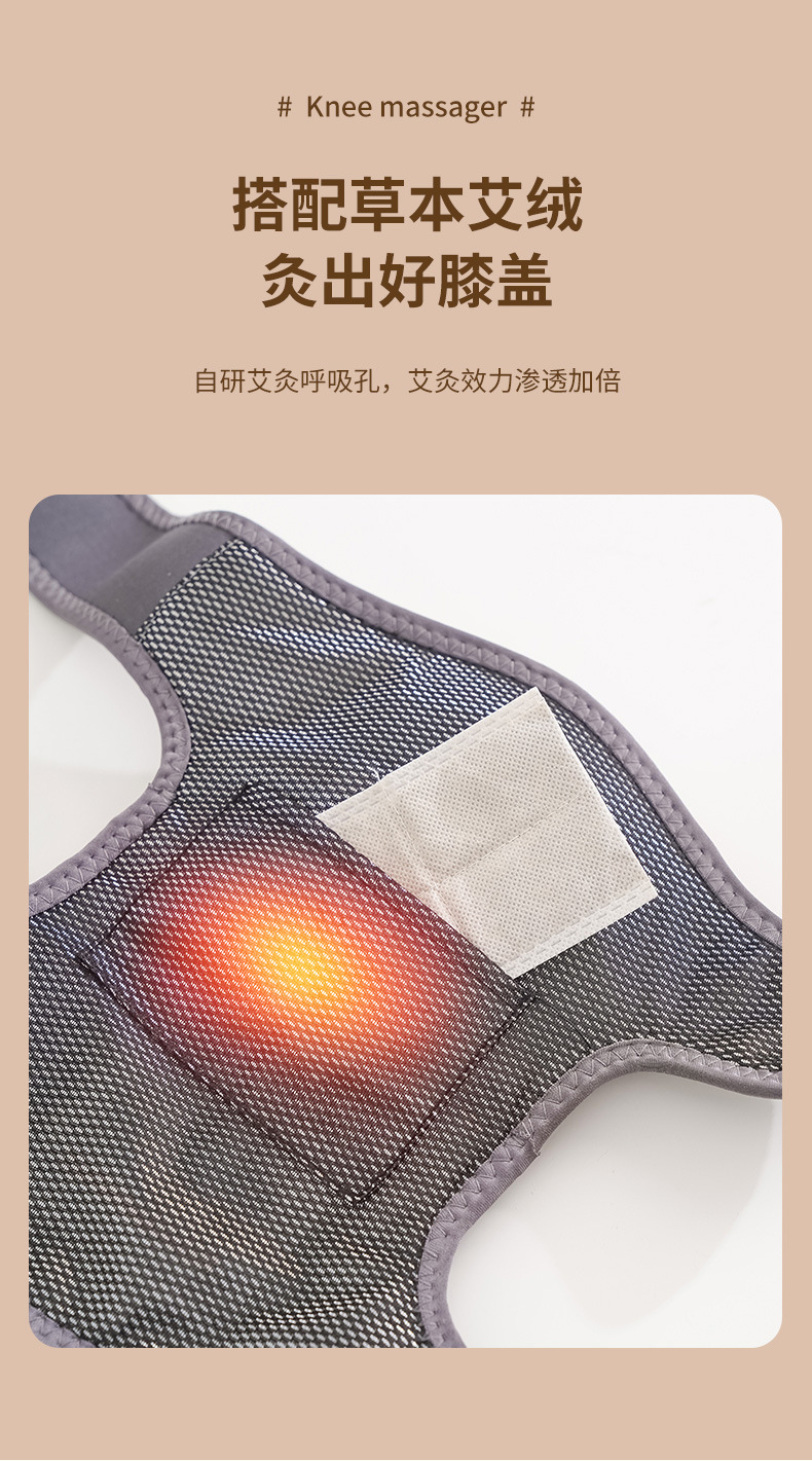 Hot-selling new heating massage knee pads for joint heat application and warmth massage, shoulder, knee and elbow wireless massage, portable heating pic 12