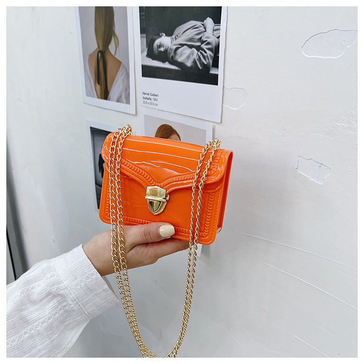 2021夏季新款PVC果冻包mini时尚花边小方包化妆包单肩斜挎ins女包详情38