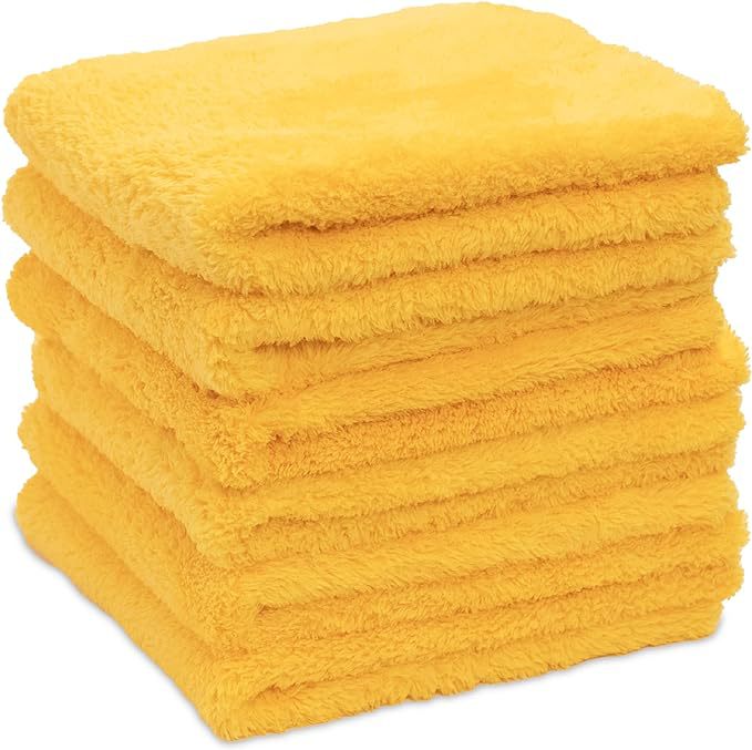 超细纤维珊瑚绒无边毛巾 擦车吸水不伤漆550GSM激光切边擦车巾详情15