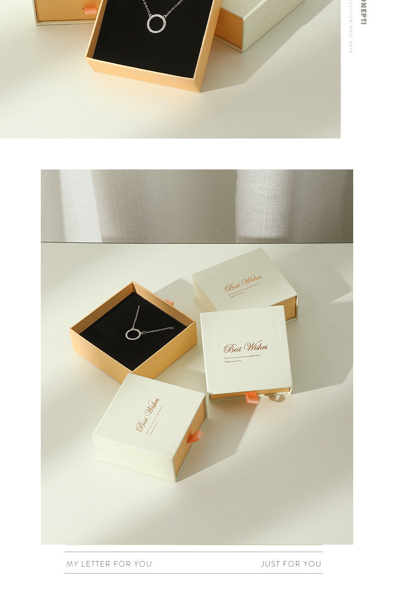 Wholesale of white powder drawer boxes, jewelry storage, ring boxes, stud earrings, bracelets, Ins-style accessories and pull-out boxes pic 15