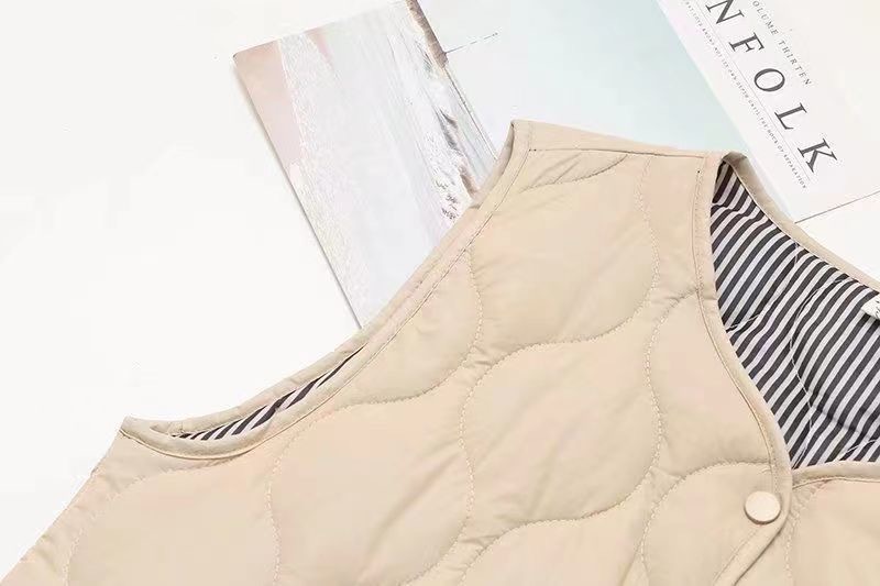 女士马甲2024新秋冬季新款加绒加厚保暖坎肩背心高档贴身面料详情13