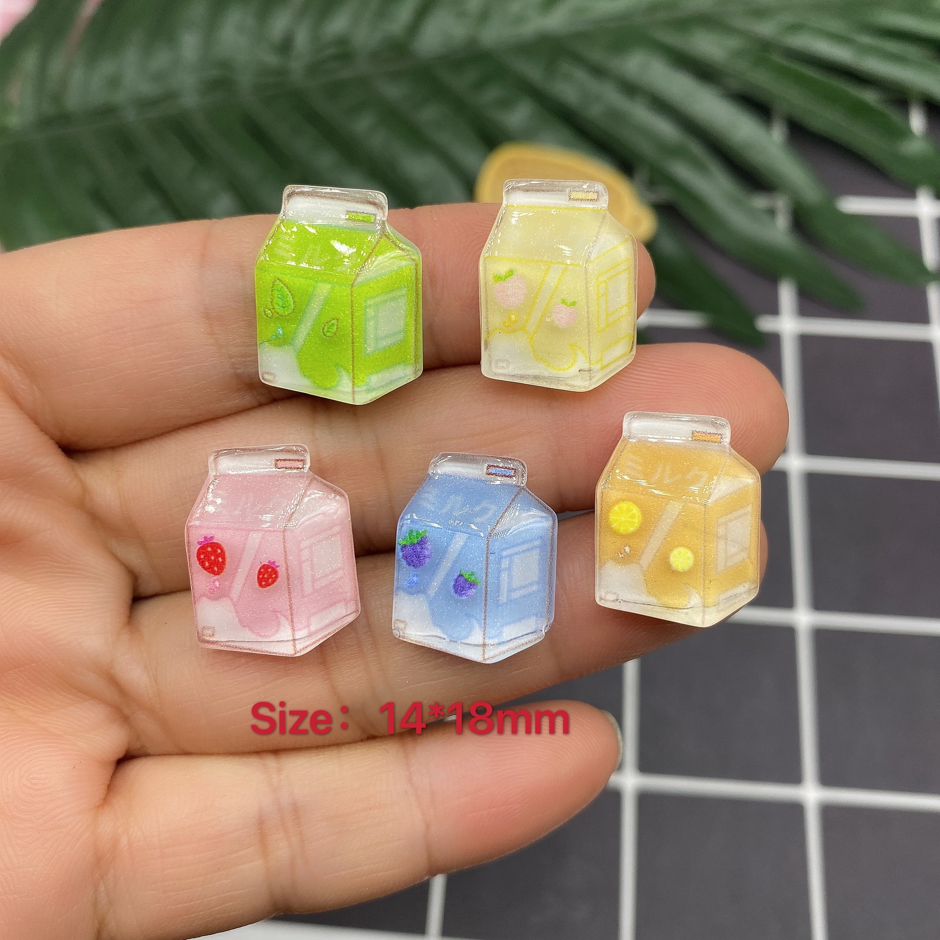 树脂配件饰品帽子贴片史莱姆内放DIY日韩风哑光笑脸厂家直销详情11