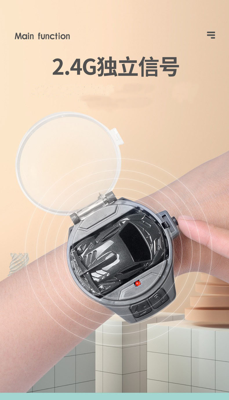 Fuente fábrica 2.4G mini reloj de niños coche de control remoto coche de ingeniería excavadora de control remoto modelo de juguete sustituto pic 12