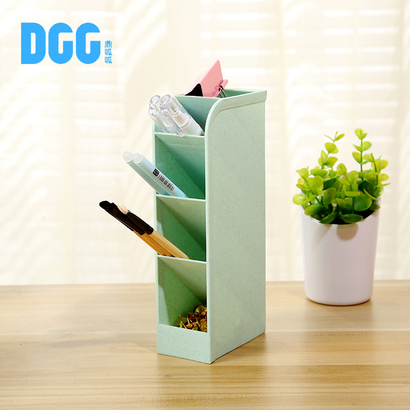 Creative ins minimalist new slanted pen holder, multi-functional desktop, large-capacity storage box, pen holder manufacturer wholesale pic 5