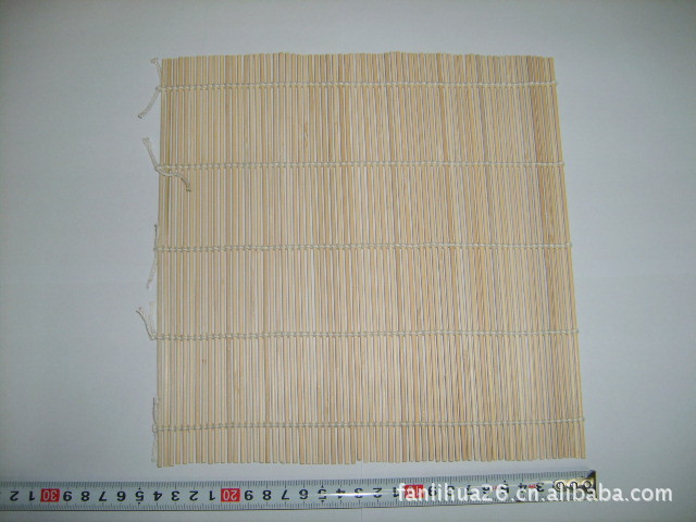 竹制厨房用品紫菜包饭专用寿司卷(黄皮)24*24CM详情4