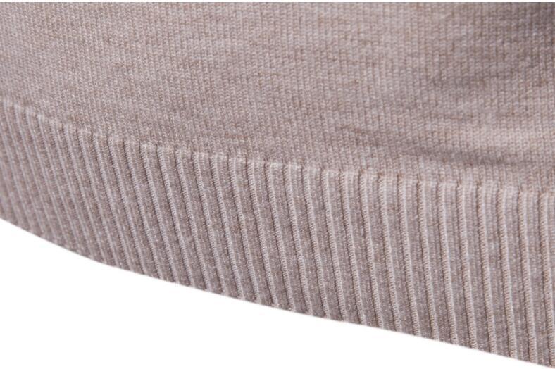 High-neck sweater for men, Korean-style slim-fit sweater, lapel woolen sweater for men, thick base knitted sweater for export pic 16