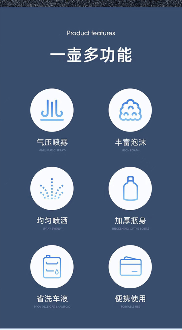 高压喷水壶洗车喷泡沫神器消毒家用喷雾器园艺浇花