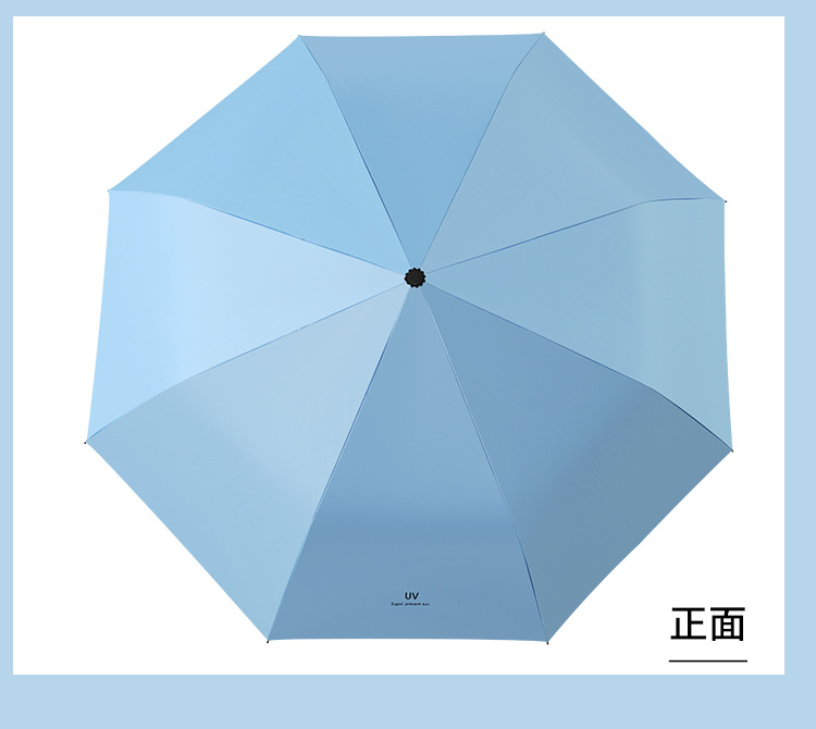 uv雨伞批发三折防晒遮阳伞晴雨两用折叠太阳伞手动可爱伞防紫外线详情31