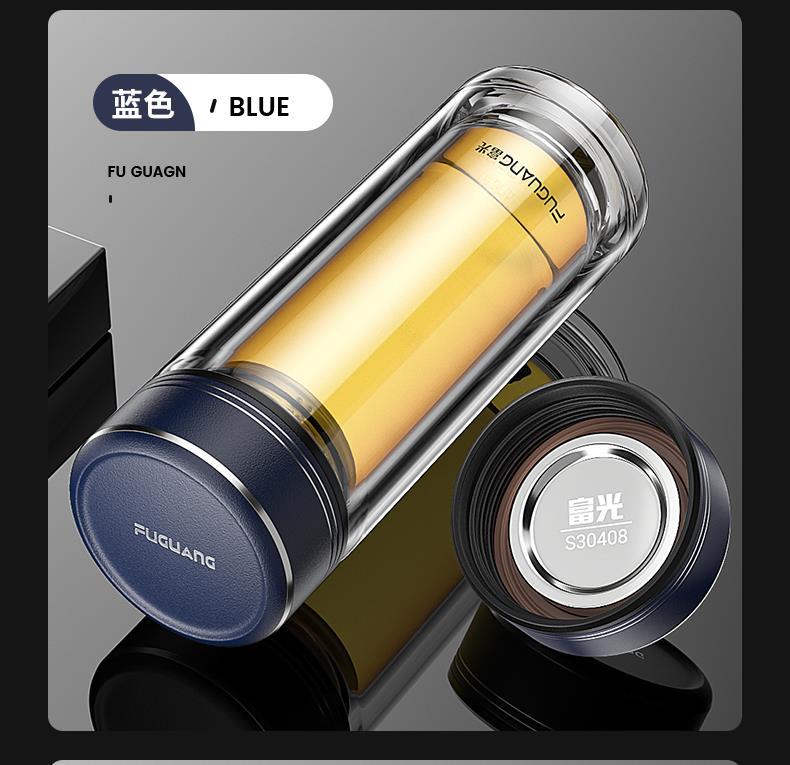 富光双层玻璃杯泡茶杯防爆水杯子耐高温隔热个人专用保温男女杯子详情42