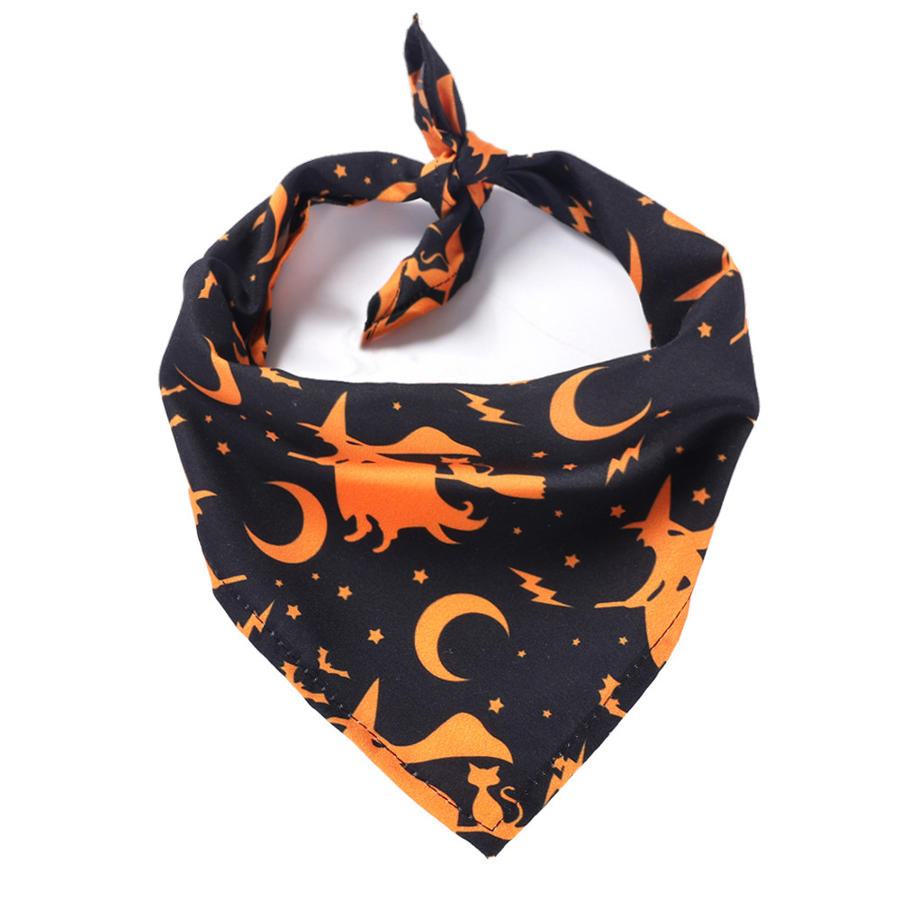 Pet scarf, Halloween pet saliva towel, cat decorative scarf, scarf, dog single-layer cute triangular scarf pic 12