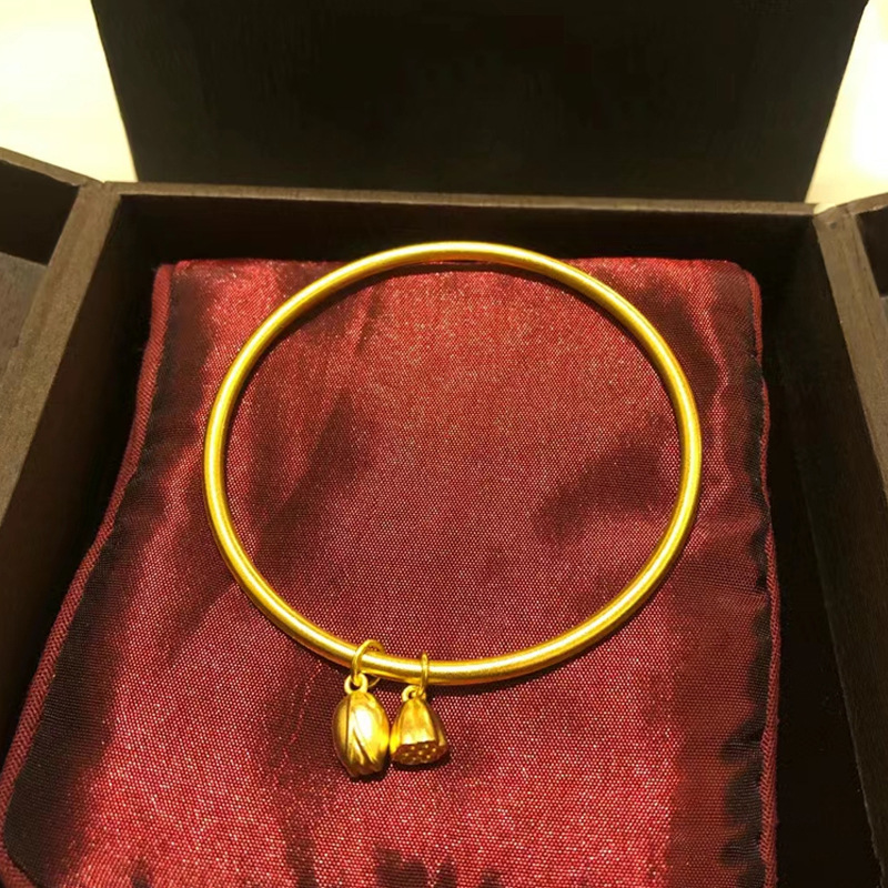 古法传承手镯女仿真黄金正品实心越南沙金素圈不掉色福牌手链首饰详情21
