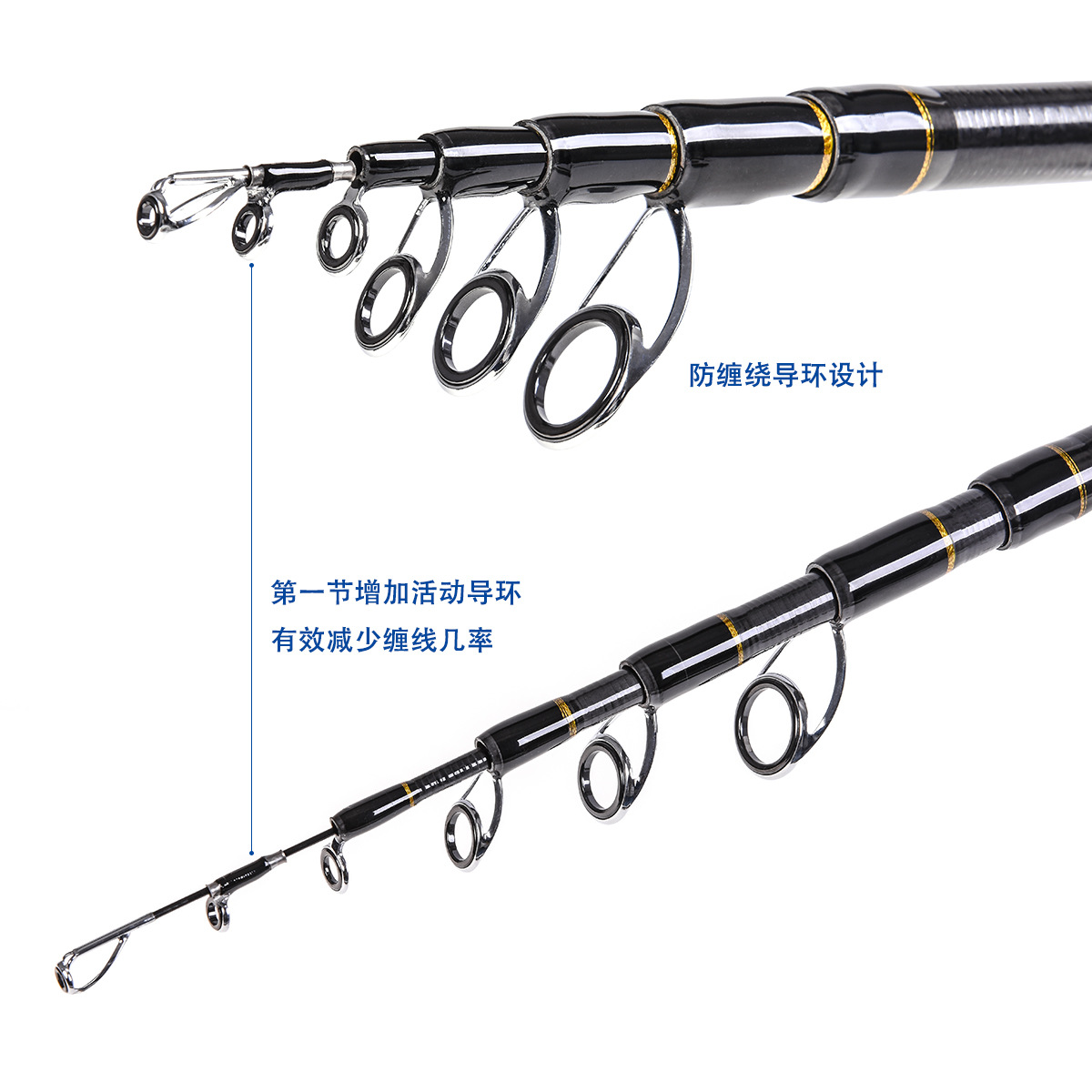 27974 LEO [Flame Sea Fishing Lull Rod] Carbon telescopic Fishing Rod and sea rod export Cross-border Fishing gear wholesale pic 6