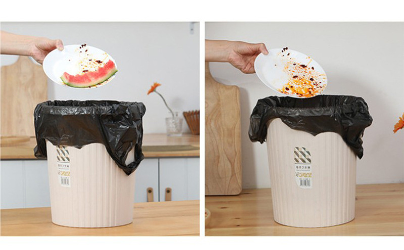 【50个装】垃圾袋家用黑色加厚手提背心式一次性厨房卫生间塑料袋详情11