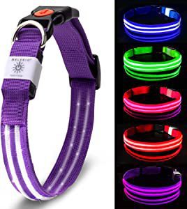 Pet cat collar, large dog night collar pic 3