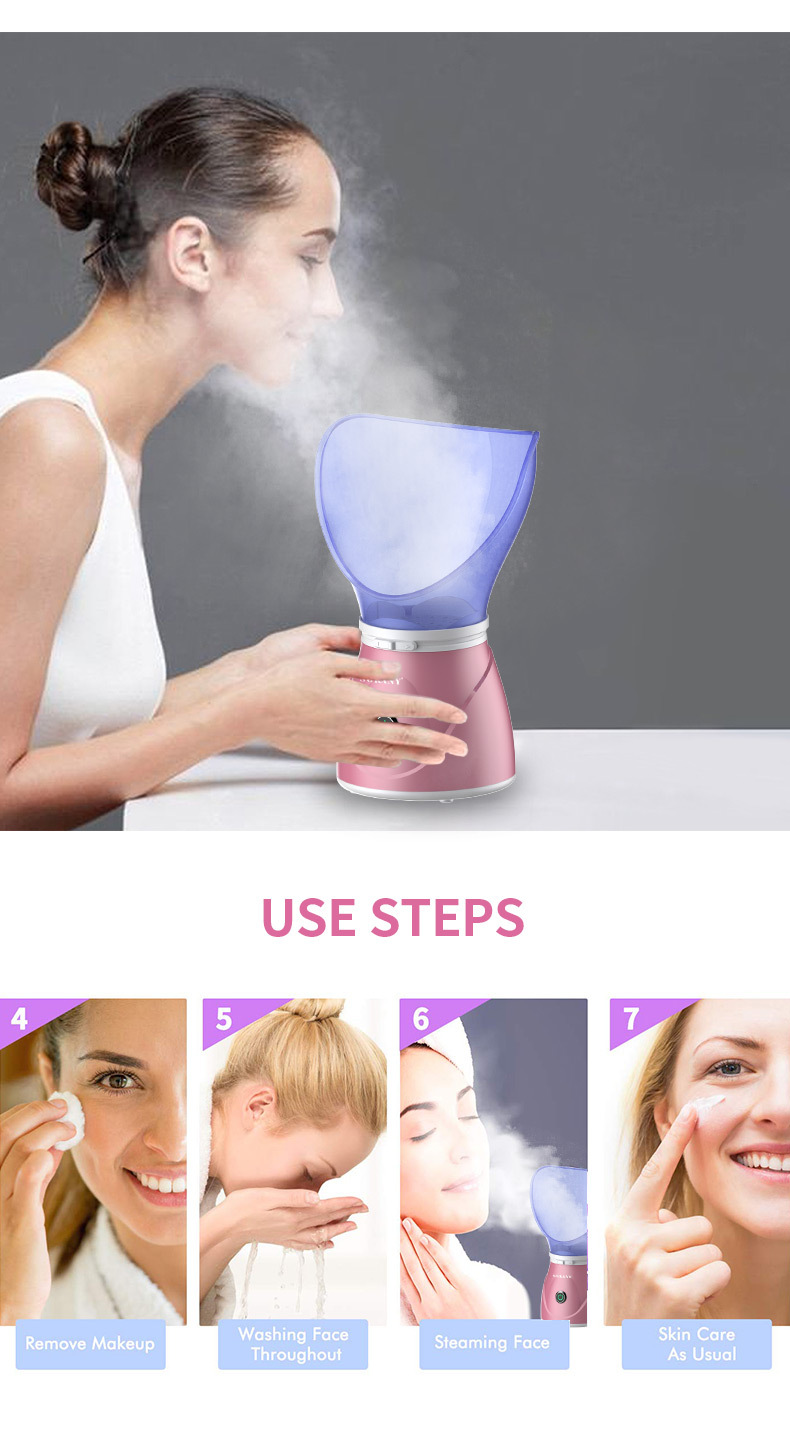 Cross-border SOKANY1029 Facial Steamer, home beauty device, Hydrating Device, Spray, Nano Mini Facial steamer, Moisturizing pic 8