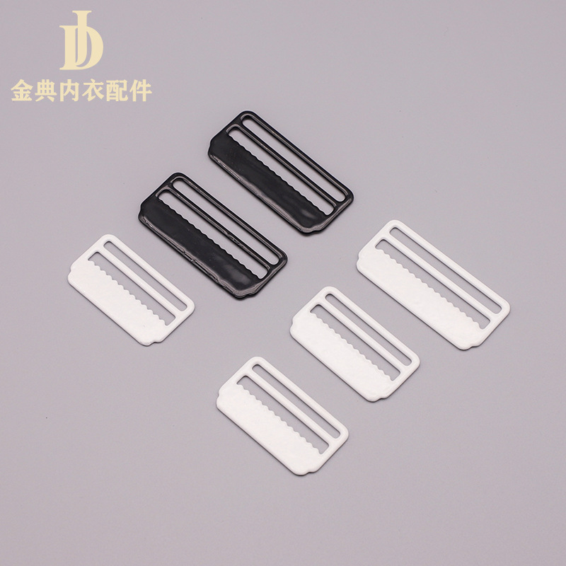 Metal nylon iron wrapped rubber buckle bra shoulder strap underwear adjustment 089 QQ Golden Classic underwear accessories in stock supply pic 3