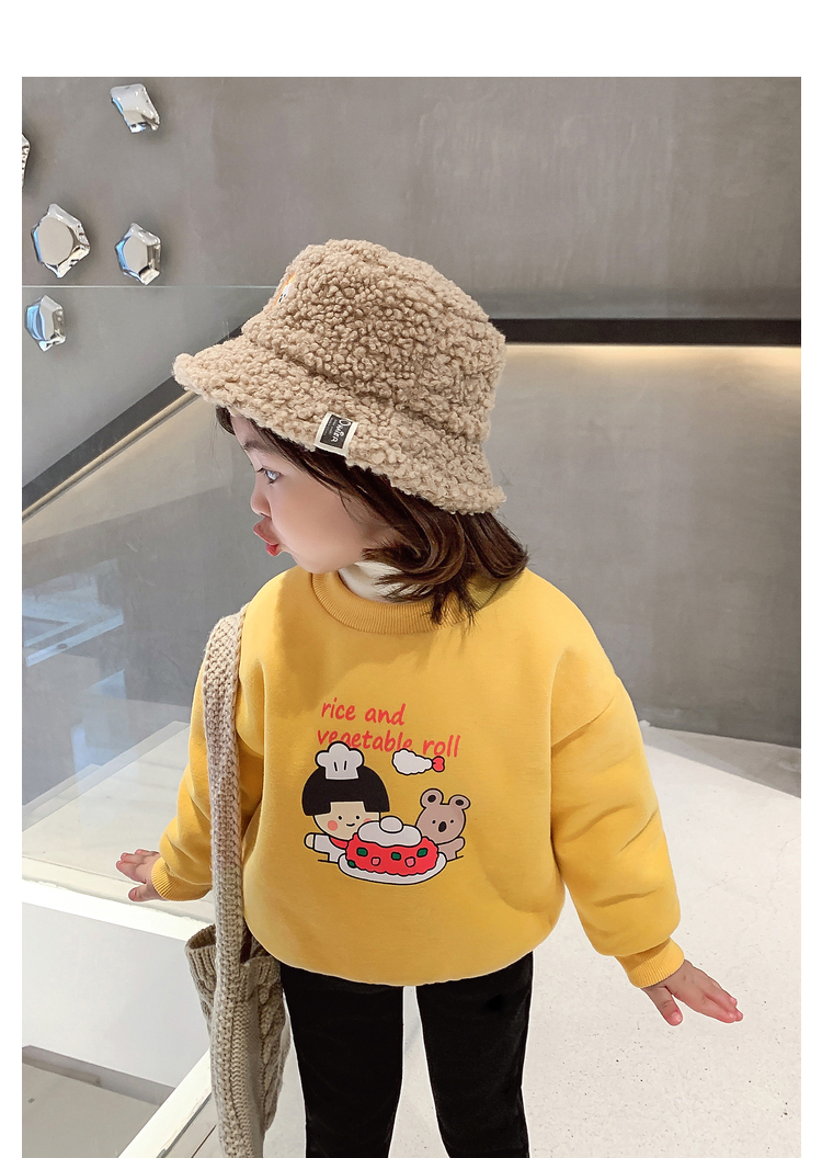 儿童加绒卫衣女童冬季2022新款秋冬韩版百搭上衣小童洋气宝宝冬装详情15