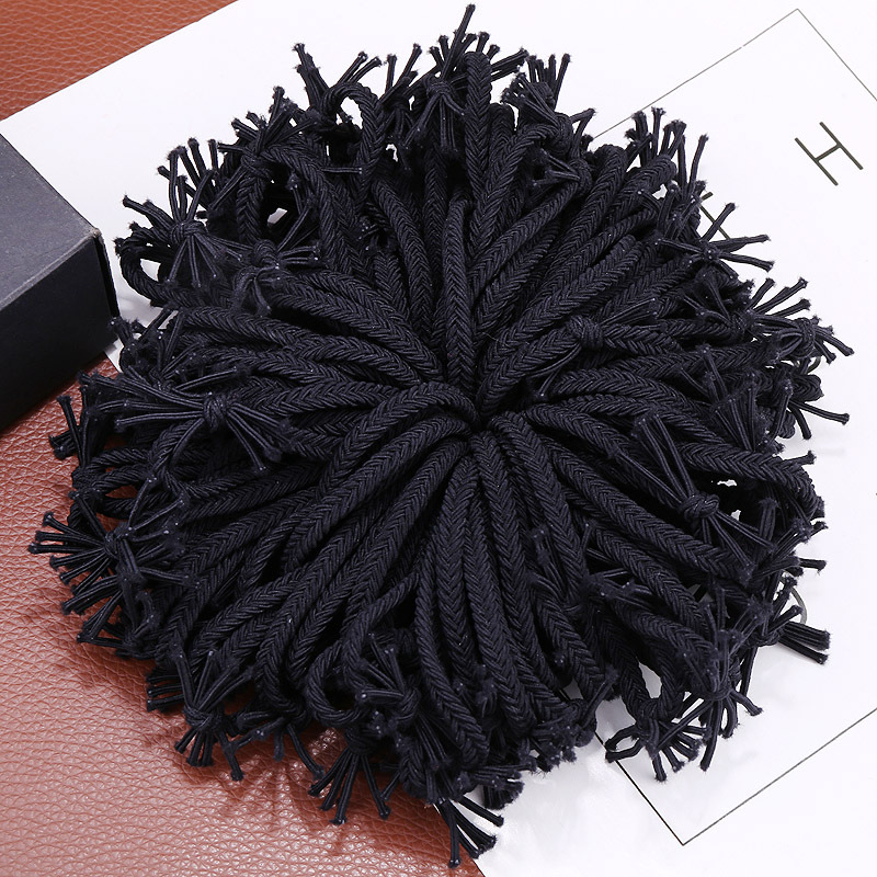 Korean version cute colorful woven rubber bands, candy-colored knotting hair ties, spring-colored hair bands, bows, forest girl headwear pic 5