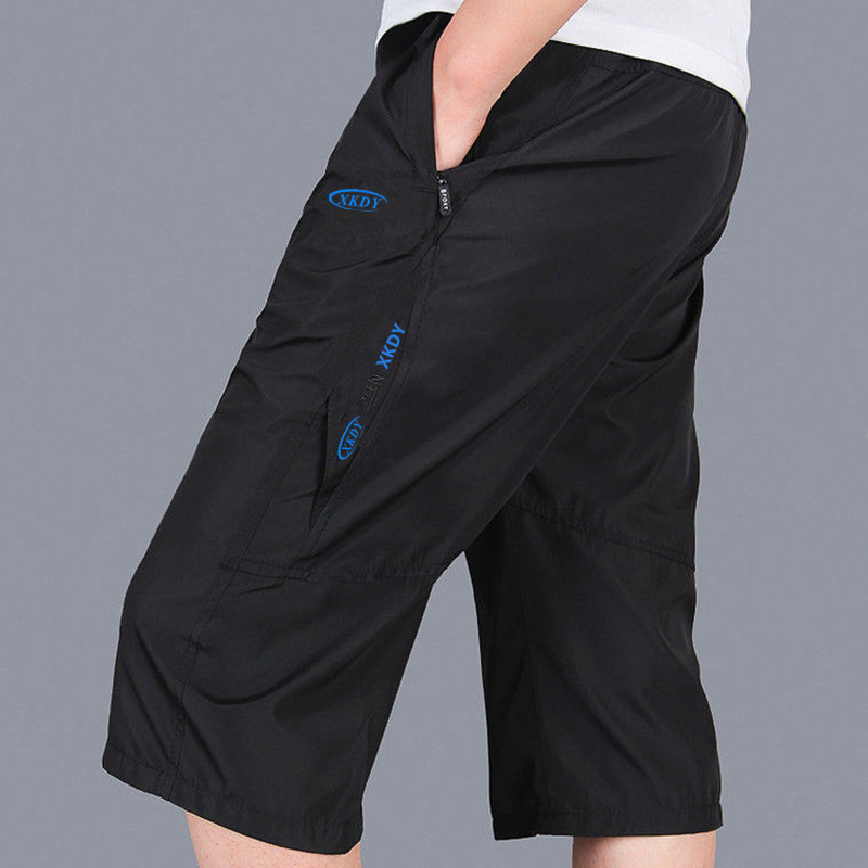 夏季男士休闲七分裤子大码潮流沙滩裤男装运动中裤宽松大裤衩批发详情5