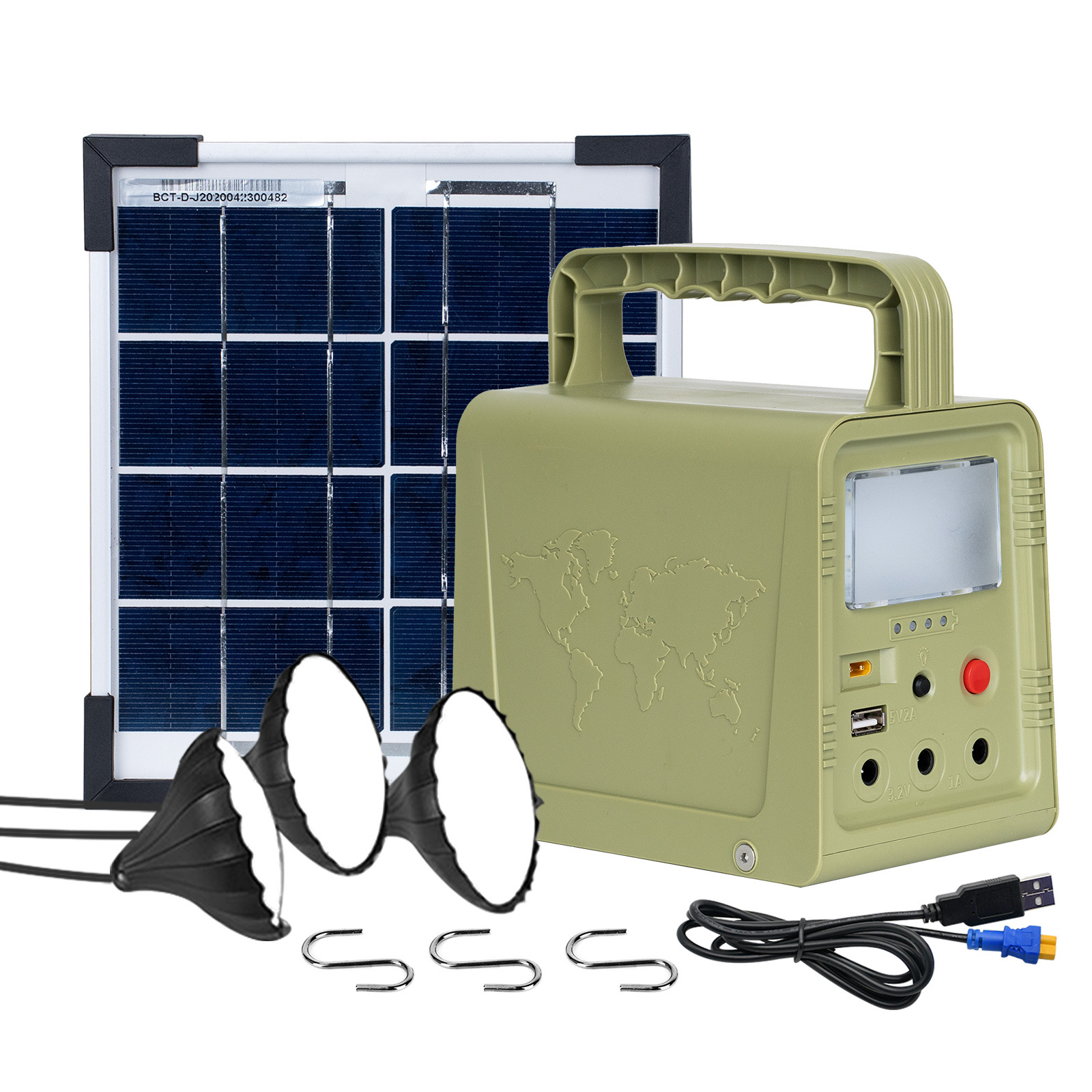 The micro-energy storage ups solar cell night light can be connected to external bulbs, flashlights, mobile phones, power banks and mobile power banks pic 1